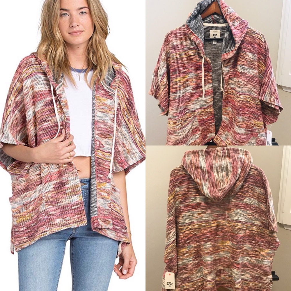 Billabong Women’s Open Front Hoodie Size S/M